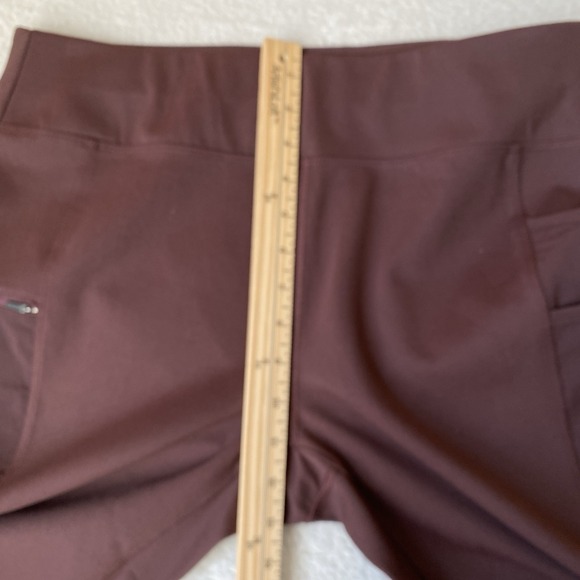 Carhartt Force Utility Leggings Women Size L Maroon Fitted Zip Pocket NWT Gift - Picture 10 of 11
